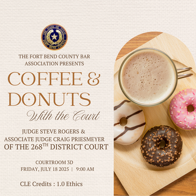 Coffee & Donuts With The 268th District Court