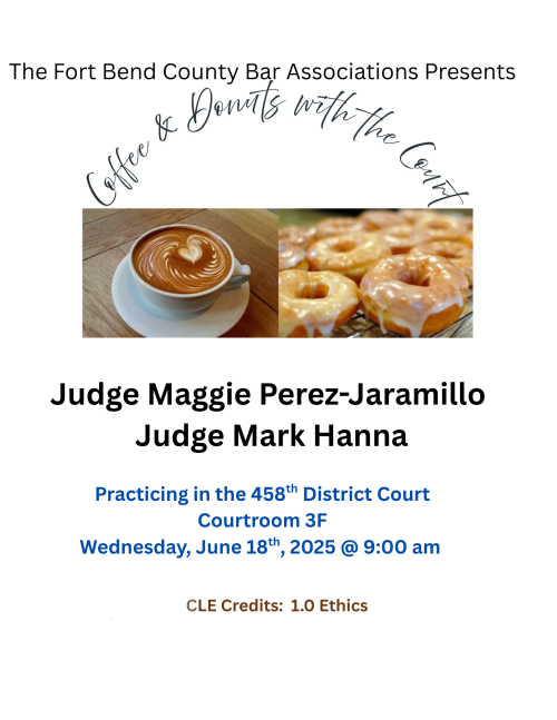 Coffee & Donuts with 458th Disctrict Court